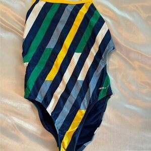 Striped Multicolor Women's Swimsuit